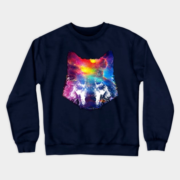 STAR WOLF - GALAXY Crewneck Sweatshirt by TSOL Games